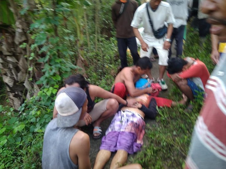 Kondisi korban usai dievakuasi warga. SP/Hadi Lestariono