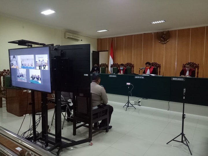 Sidang kasus kecelakaan Vanessa Angel di PN Jombang, Kamis (10/2/2022). SP/Arief