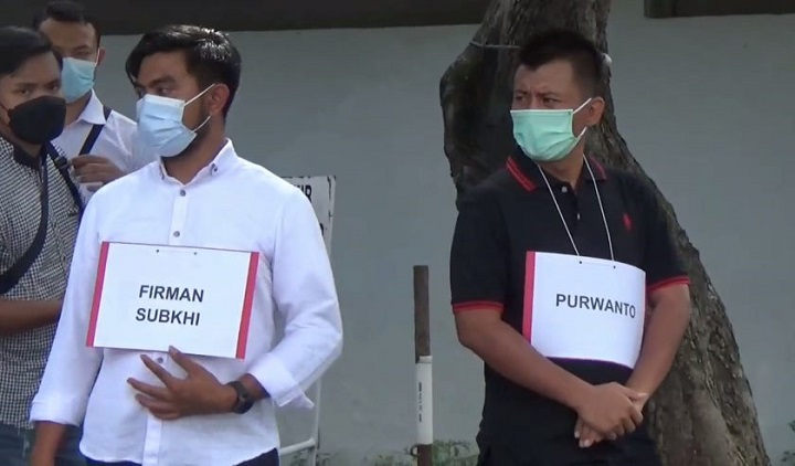 Proses rekonstruksi penganiayaan jurnalis Tempo Nurhadi. SP/Mahbub Fikri