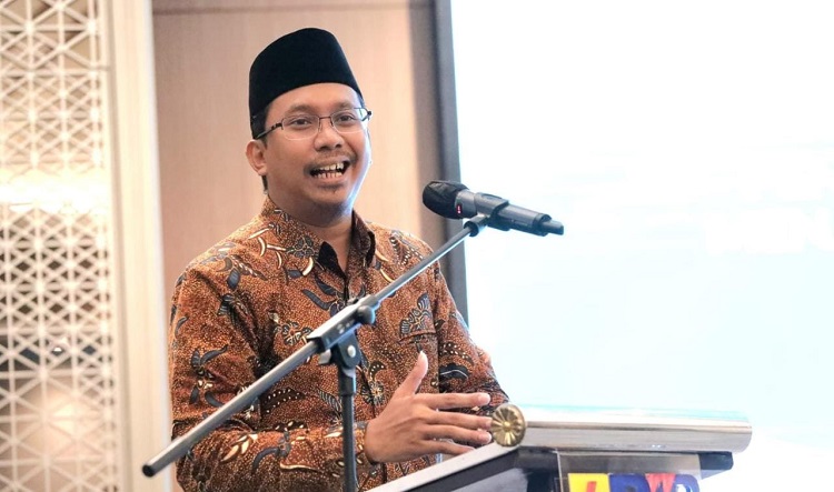 Bupati Sidoarjo Ahmad Muhdlor Ali menyampaikan program penghapusan denda pajak daerah itu dalam rangka peringatan hari jadi Kabupaten Sidoarjo ke 164 tahun 2023.  SP/ Hikmah