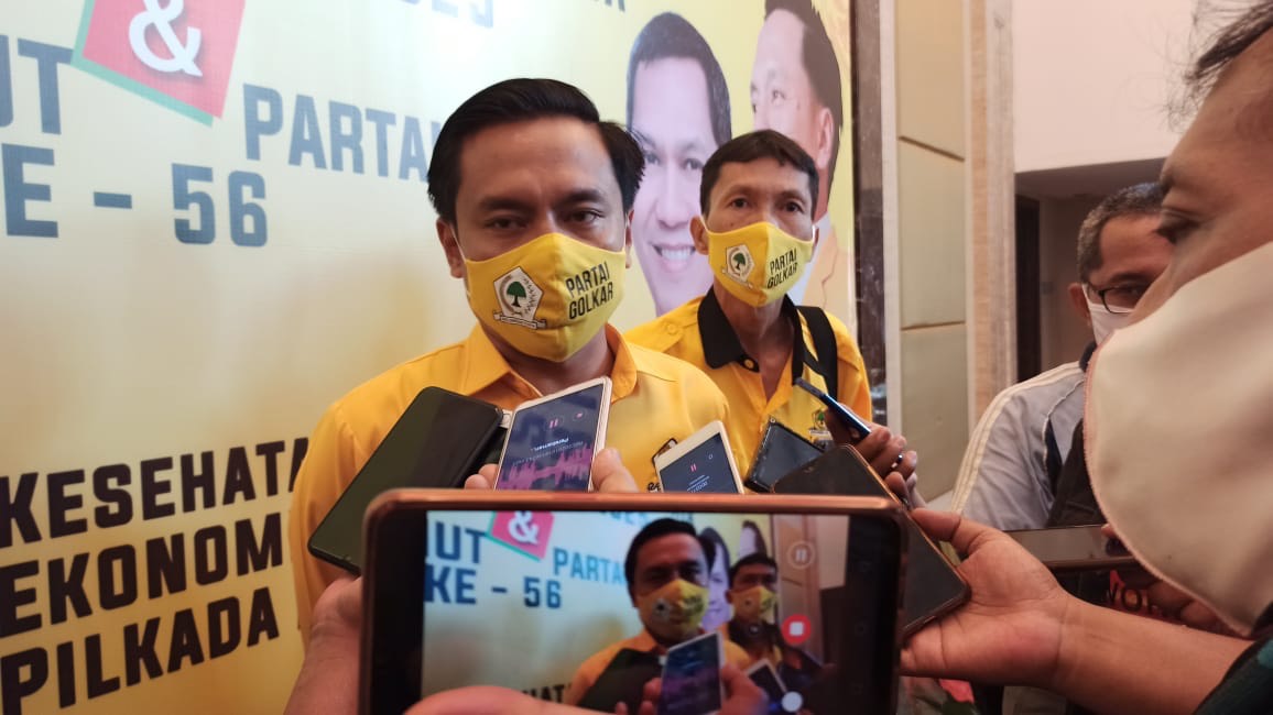 Ketua DPD II Partai Golkar Surabaya Arif Fathoni .SP/Alqomaruddin.