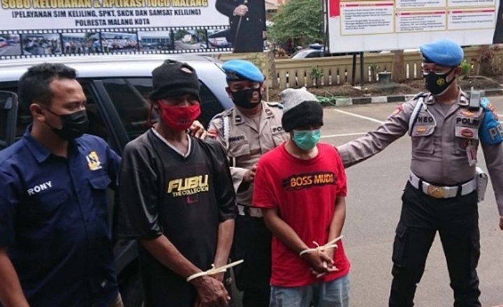Satu pelaku pencurian dan satu penadah diamankan polisi. 