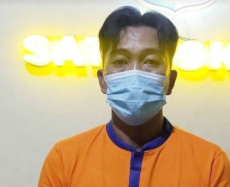 Mohammad Sukriyadi, pembobol minimarket di Gresik yang berhasil diamankan.