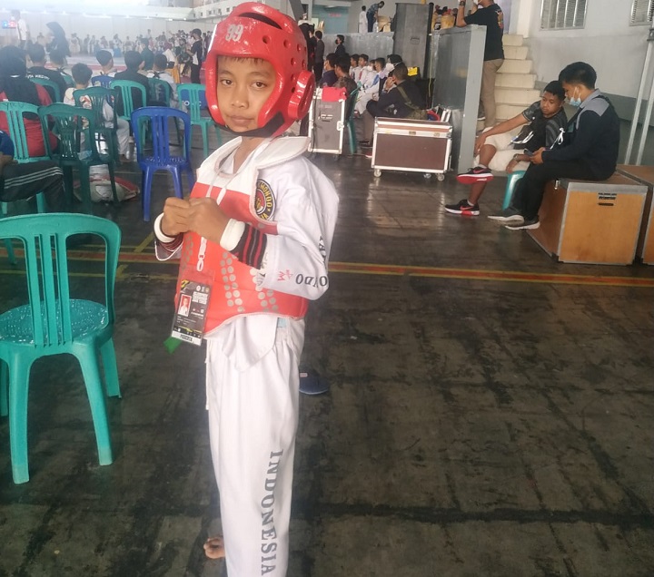 M. Fayyadh Siswa SMP Avisena peraih juara pertama Taekwondo Tingkat Propinsi Jatim / SP. Hikmah