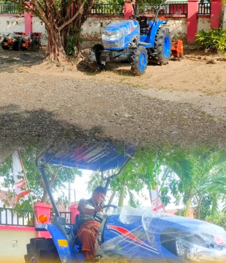 Alsintan Roda empat yang diduga dilenyapkan oleh Kandidat Caleg 2024-2029. SP/Dok Ainur Rahman