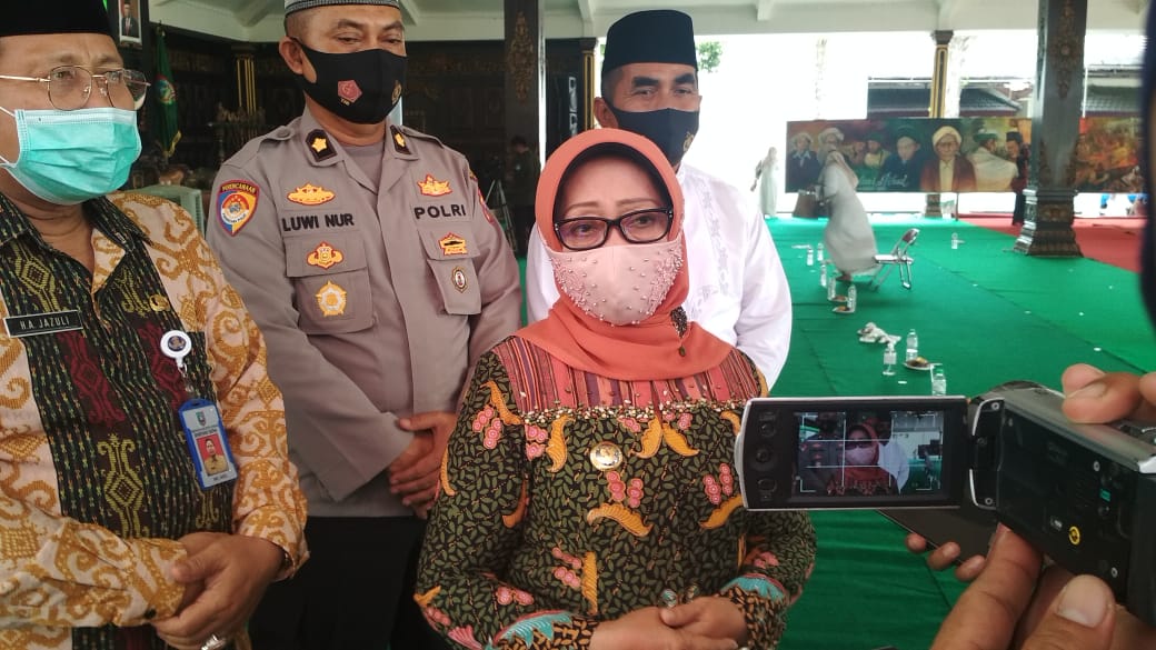 Bupati Jombang, Mundjidah Wahab di Pendopo Kabupaten Jombang. SP/ M. Yusuf
