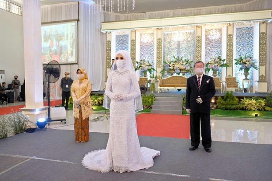 Suasana hajatan disaat Covid-19. SP/ BJ