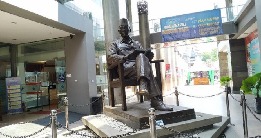 Perpustakaan Nasional Bung Karno yang kembali ditutup akibat terpapar Covid-19. SP/ DECOM