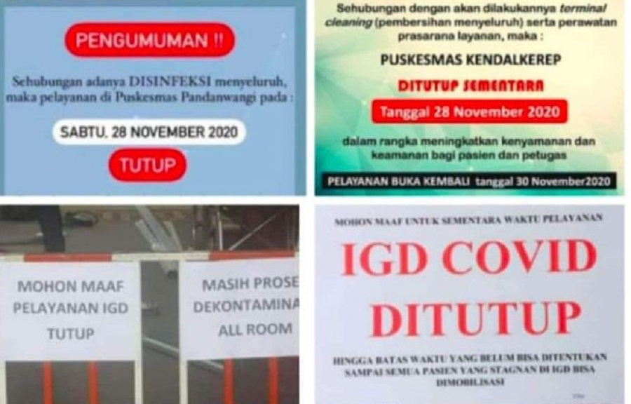 Beberapa gambar yang beredar di media sosial. SP/ DECOM