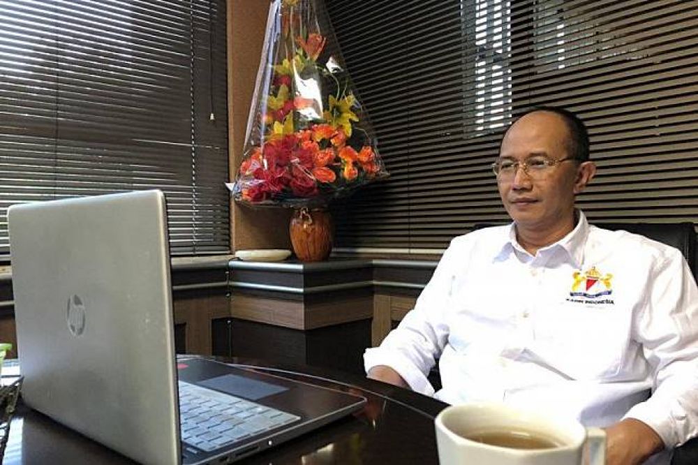 Ketua Umum Kamar Dagang dan Industri (Kadin) Jawa Timur, Adik Dwi Putranto. SP/ANT