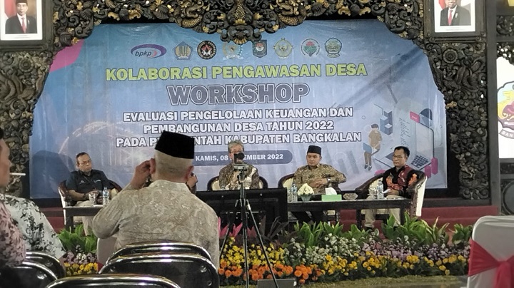 Suasana workshop pengawasan desa di pendopo Pratanu Bangkalan. SP/Wah