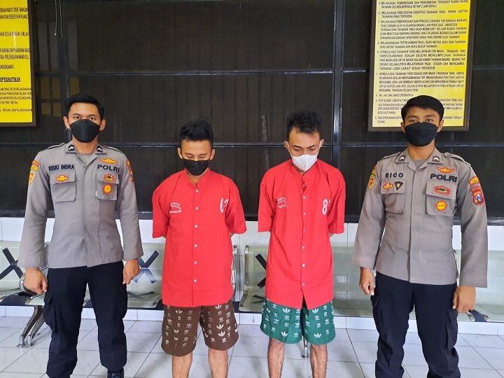 Dua dari 4 yang berhasil diamankan polisi. 