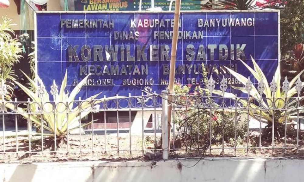 Tampak depan Korwilker Satdik Kecamatan Banyuwangi.SP/BO