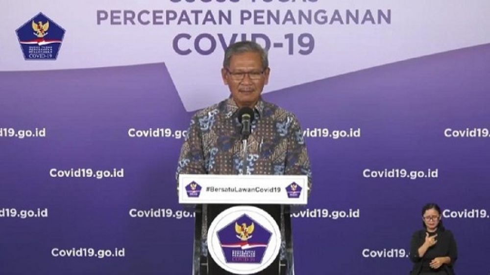 Juru bicara penanganan COVID-19, Achmad Yurianto. SP/youtube BNPB