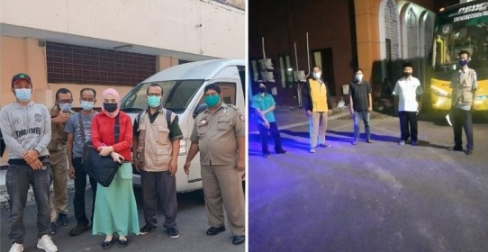  Para PMI di Asrama Haji,  Kamis (6/5/2021). SP/KOMINFO JATIM