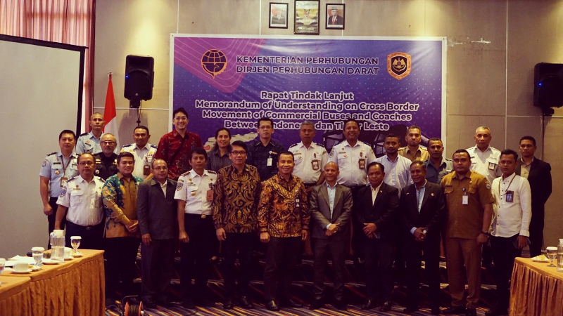 Pembahasan SOP dan persiapan uji coba angkutan lintas batas negara (ALBN) rute Kupang-Dili di Kupang, (10/10/2022).