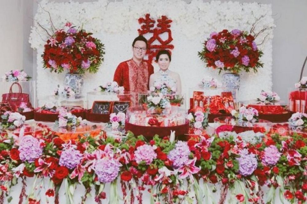 Tradisi Sangjit/lamaran khas Tionghoa. SP/WP