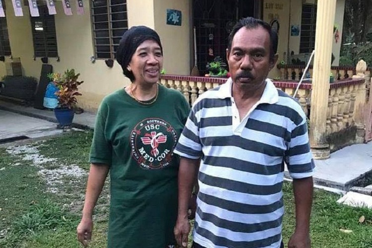 Abu Zarin bersama istrinya. SP/ SBY