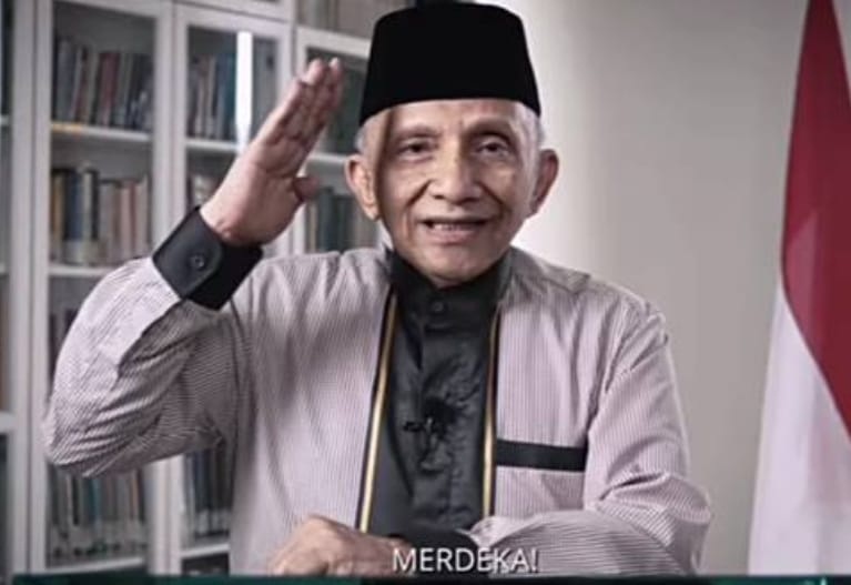 Amien Rais di akun youtubenya.