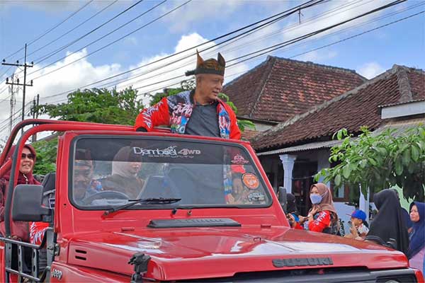 Bupati Malang, HM Sanusi saat melakukan jelajah desa di Kecamatan Turen. Foto: Pemkab Malang.