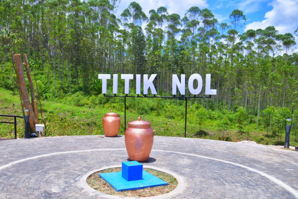TItik 0 km di IKN. Foto: Setkab.