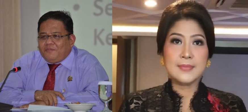  Krimonolog dari Universitas Indonesia Adrianus Meliala (kiri) dan Putri Candrawathi (kanan)