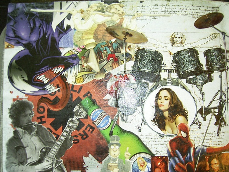 Salah satu karya seni collage art dari majalah bekas. SP/ TLG