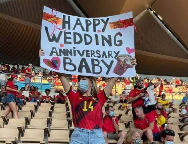 WAGs Timnas Belgia, Kat Kerkhofs. SP/ UEFA