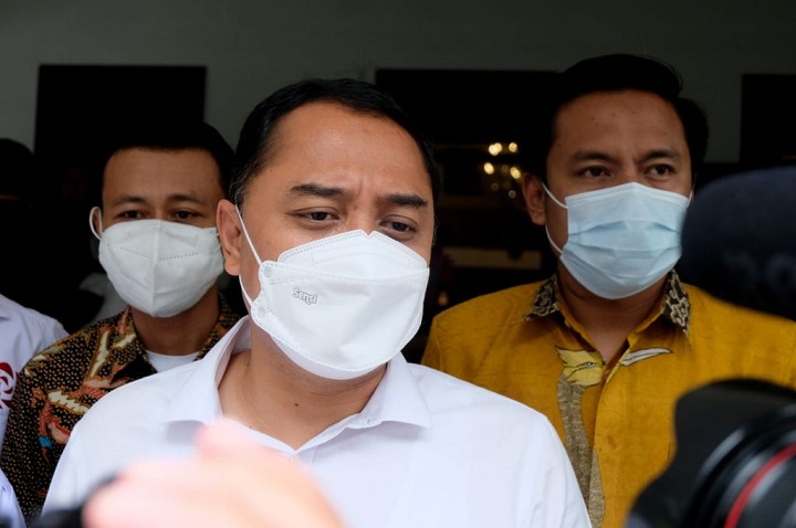 Eri Cahyadi bicara pada wartawan usai bertemu pimpinan parpol.