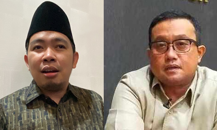 M Fawait Ketua Fraksi Gerindra (kiri), Blegur Prijanggono Ketua Fraksi Golkar (kanan)