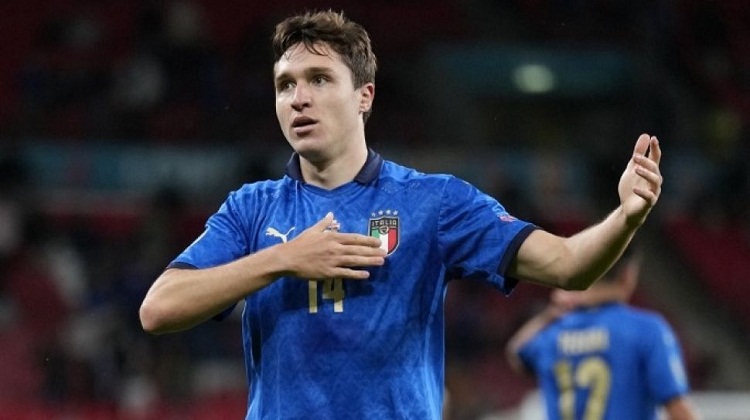Winger Timnas Italia, Federico Chiesa. SP/ UEFA