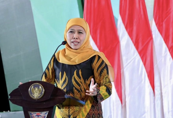 Masa kerja Gubernur Jatim Khofifah Indar Parawansa akan berakhir pada 31 Desember 2023 mendatang. SP/Riko Abdiono