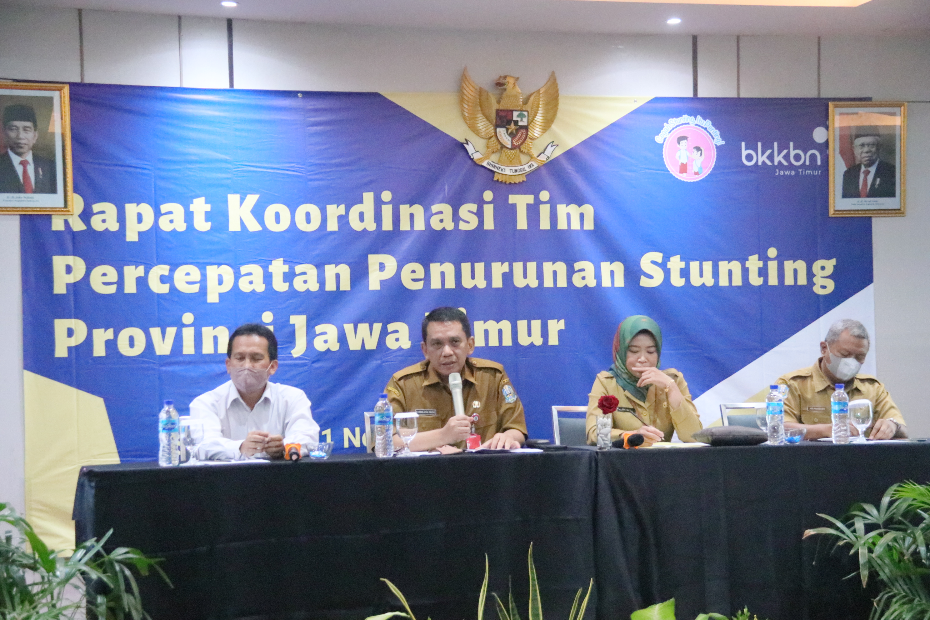 Rapat Koordinasi dalam Tim Percepatan Penurunan Stunting (TPPS), Senin (21/11/2022). SP/JATI