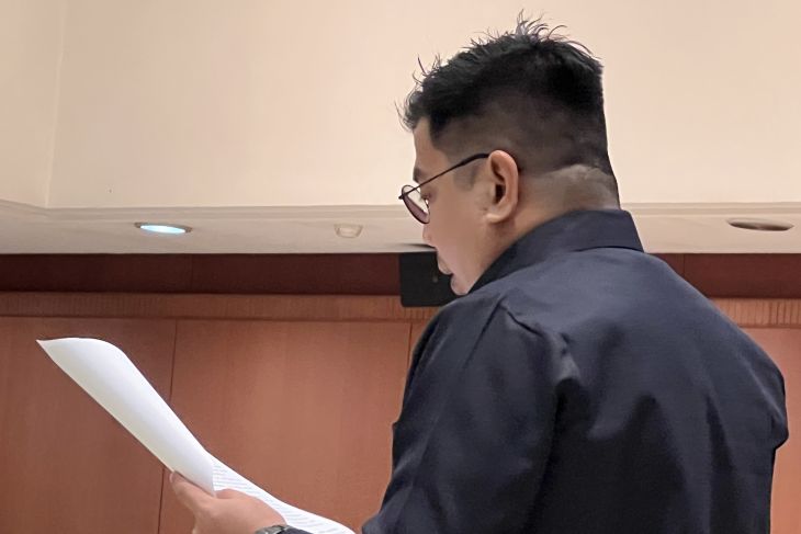 Hakim Danu Arman, saat disidang di Majelis Kehormatan Hakim di gedung Mahkamah Agung, Selasa (18/7/2023).