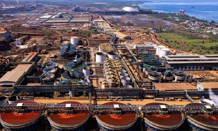 Harita Nickel menjadi perusahaan nikel pertama yang menghasilkan produk hilirisasi berkat pengadaan Smelter di Kawasan Industri Pulau Obi. SP/ JKT