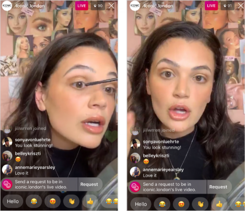 Ilustrasi live Instagram
