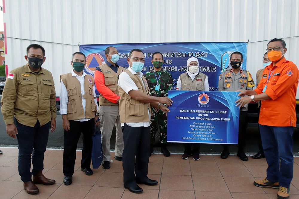 Pemprov Jatim Dapatkan Support dari BNPB dan Gugus Tugas Pusat Untuk Bangun Rumah Sakit Darurat Covid-19. SP. Adit