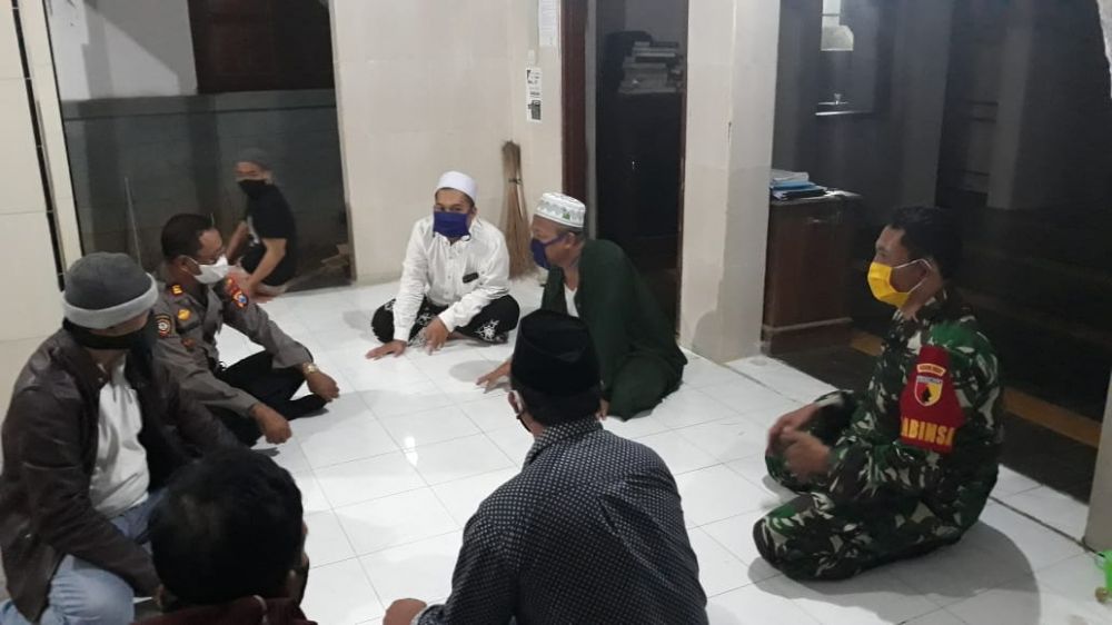 Tim Gugus Tugas Kabupaten Kediri saat melakukan rakor