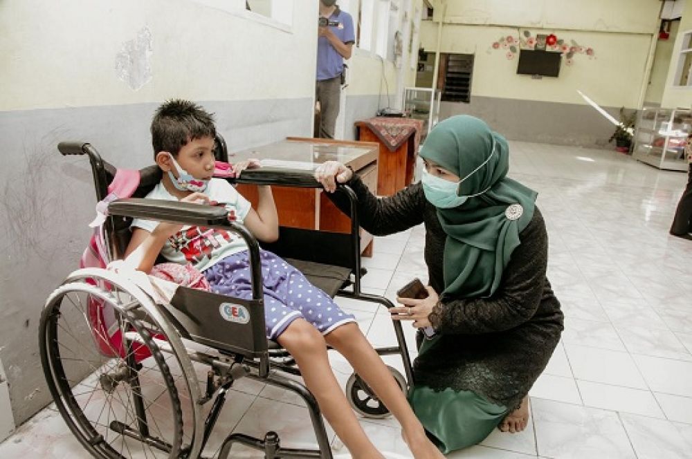 Cawabup Dwi Astutik saat kunjungi ABK.SP/SUGENG