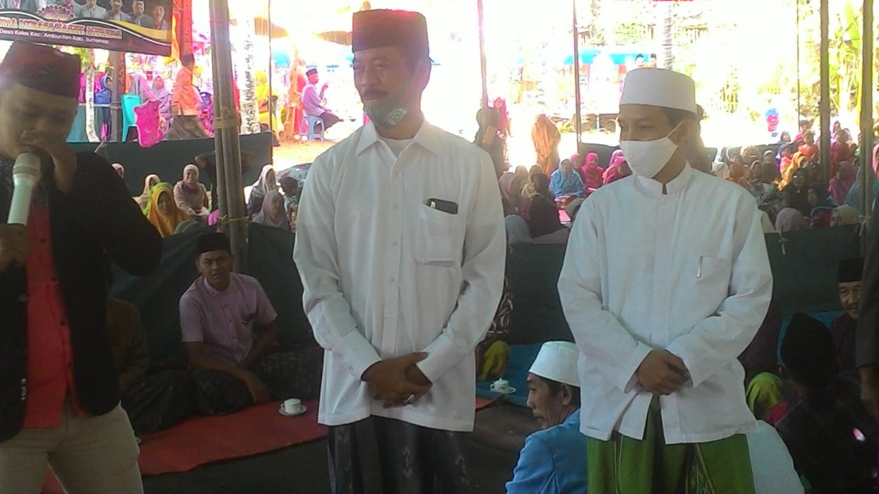 Acara ulang tahun anak Kepala Desa Keles Kecamatan Ambunten Kab Sumenep SP Ainur Rahman)