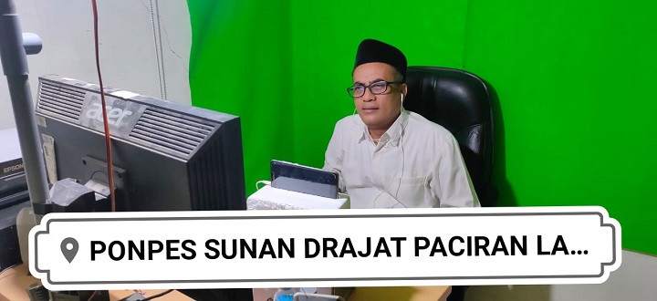 Syahrul Munir saat mengkuliahi soal lingkungan kepada Mahasiswa Gonzaga University Amerika secara daring. SP/MUHAJIRIN KASRUN