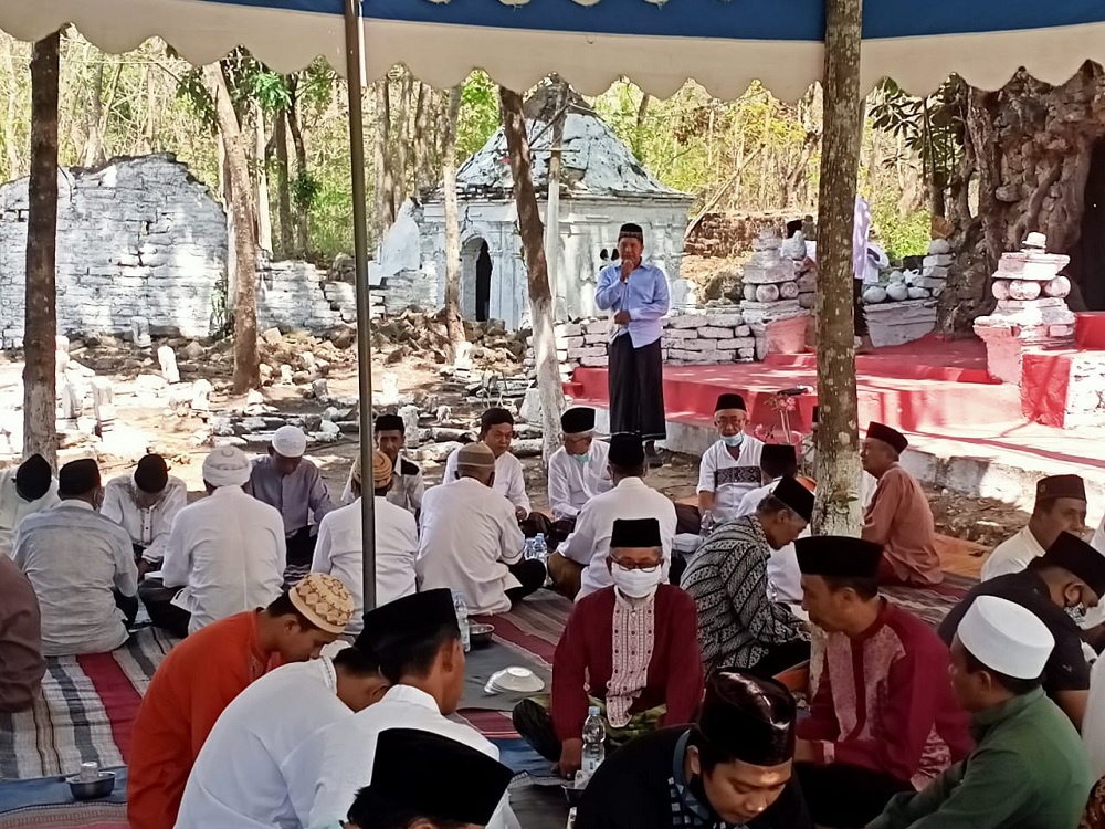 Foto : Kegiatan Acara pengajian Kampung Pangeran Letnan, di Jalan Asta Tinggi Kebunagung sumenep (SP/Ainur Rahman)
