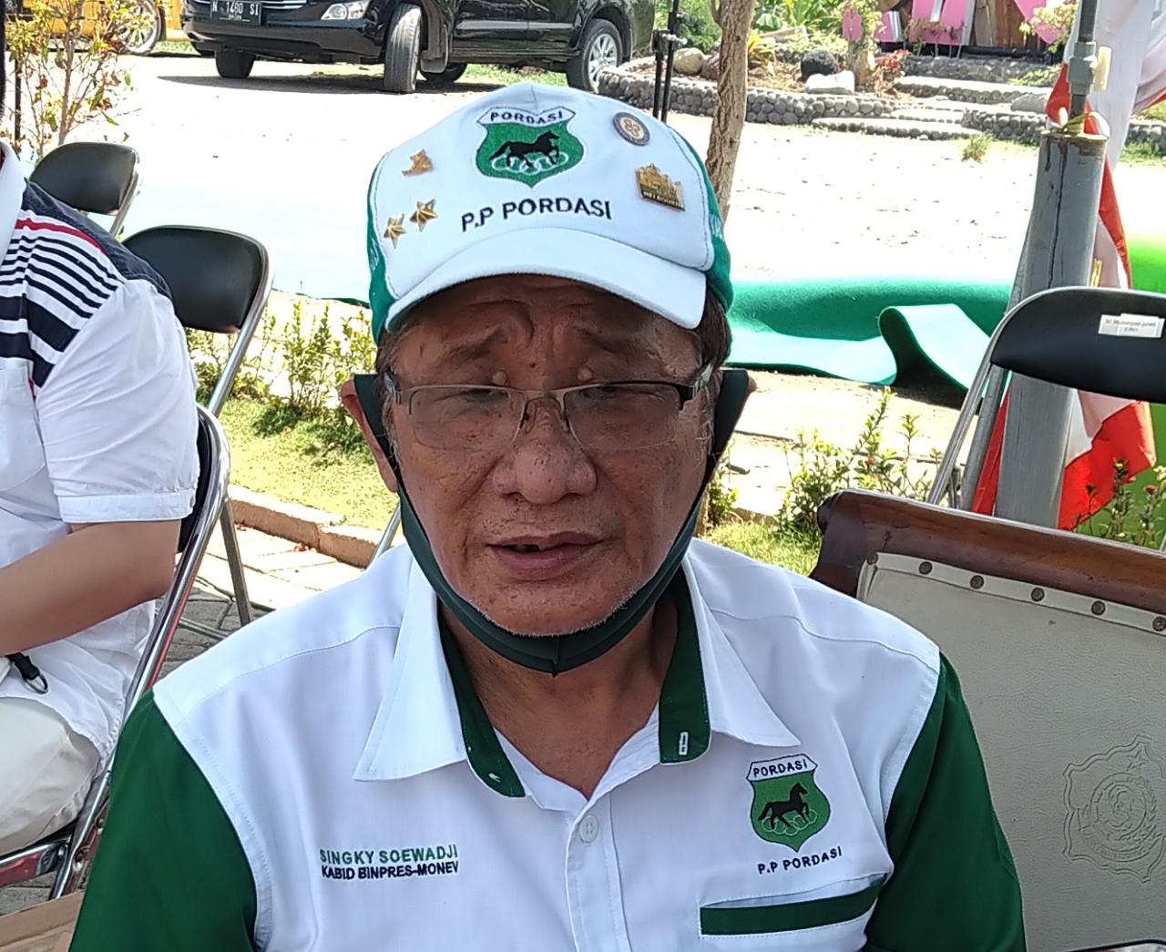 Kabid Bimpres dan Monev PP Pordasi, Singky Soewadji yang juga mantan atlet berkuda.SP/Tyn