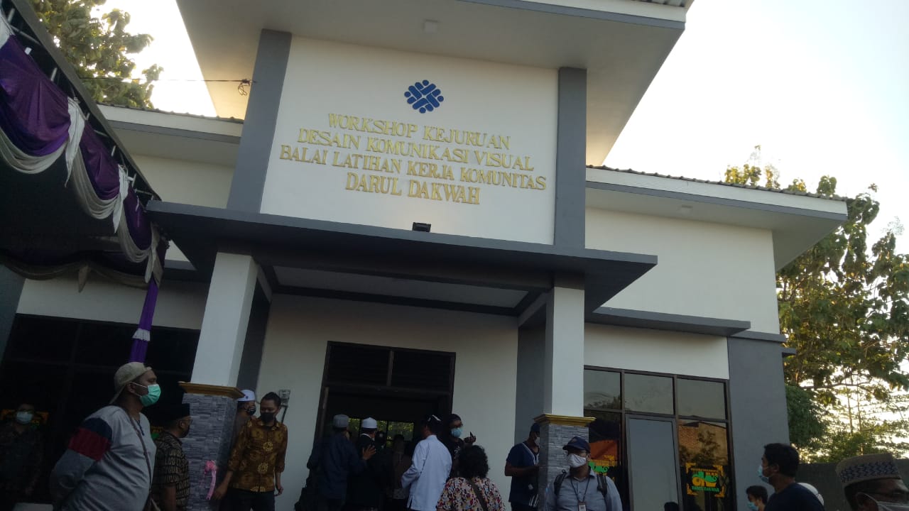 Caption : BLK Komunitas Pondok Pesantren Darul Dakwah, Desa Kedung Maling, Sooko, Kabupaten Mojokerto.