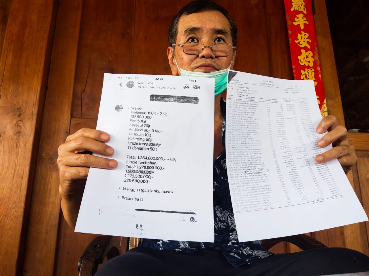 Foto: Terry Siswanto alias Ngo Giok Tjoeng saat memberikan keterangan kepada wartawan di Surabaya, Jumat (1/1/2021).SP/BUDI