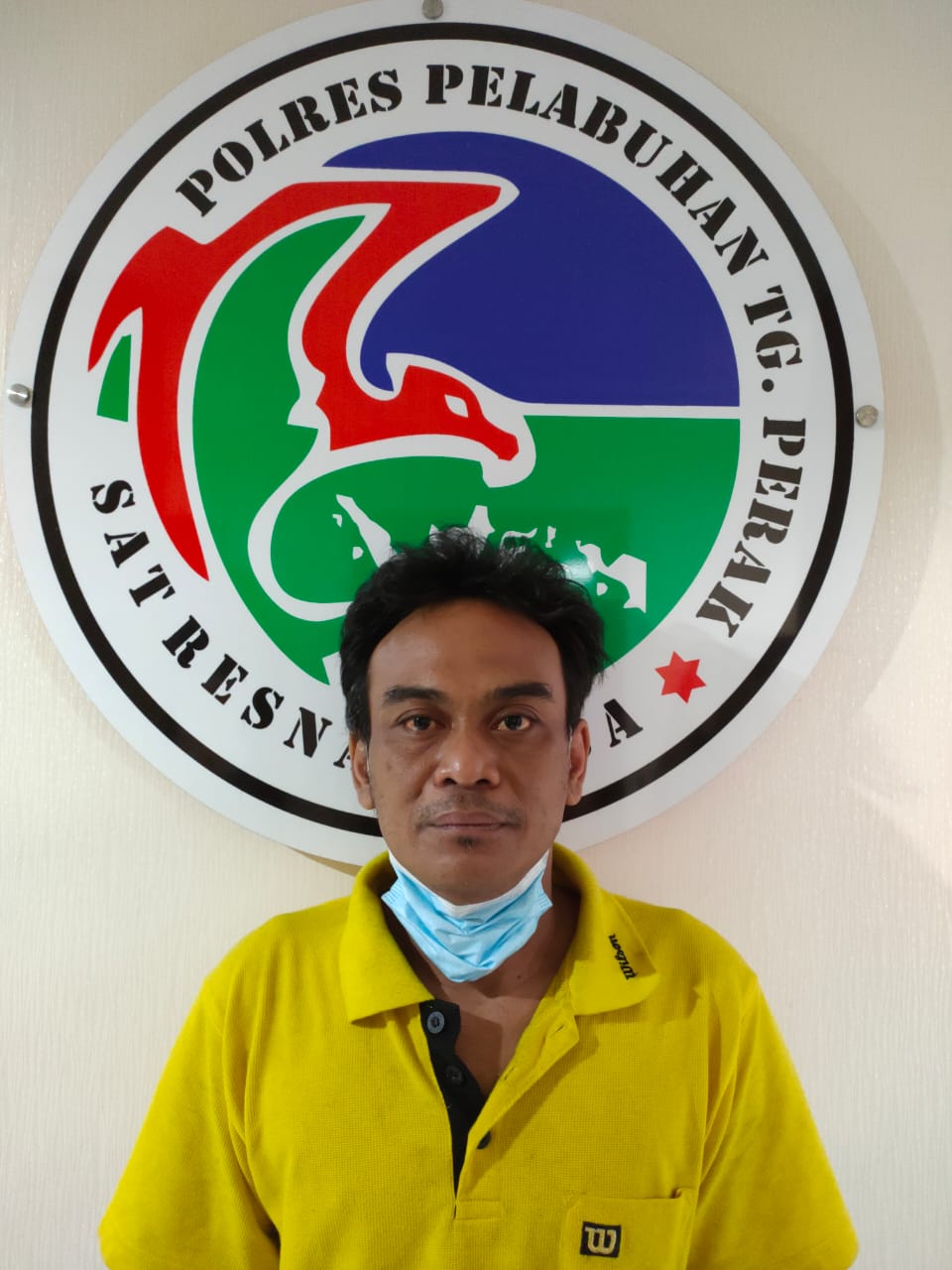 Pelaku berinisial HAS (43) penyalahgunaan narkoba jenis Sabu berhasil diamankan pihak kepolisian. SP/FM