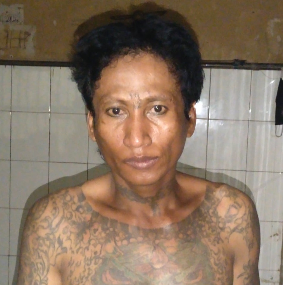 Tersangka kasus penipuan dan penggelapan Tarno (39), warga Jalan Platuk Donomulyo Surabaya.SP/ MAHBUB FIKRI