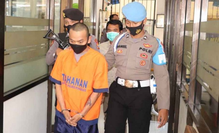 PM, pelaku curanmor saat diamankan polisi.