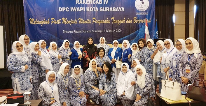 Ikatan Wanita Pengusaha Indonesia (IWAPI) Kota Surabaya. SP/ Lady Yuvinda