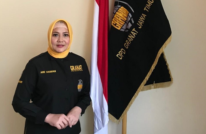 Dra. Arie Soeripan, M.M selaku Ketua DPD GRANAT Jawa Timur. SP/Anggadia Muhammad